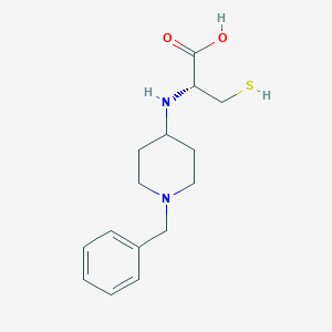 molecular formula C15H22N2O2S B14470313 N-(1-Benzylpiperidin-4-yl)-L-cysteine CAS No. 67636-31-1