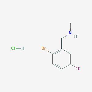 molecular formula C8H10BrClFN B1447032 [(2-Bromo-5-fluorophenyl)methyl](methyl)amine hydrochloride CAS No. 1645529-42-5
