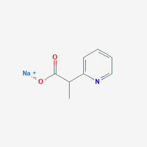 molecular formula C8H8NNaO2 B1447034 Sodium 2-(pyridin-2-yl)propanoate CAS No. 1803598-27-7