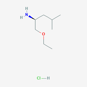molecular formula C8H20ClNO B1447035 (S)-1-Ethoxymethyl-3-methyl-butylamine hydrochloride CAS No. 944146-29-6