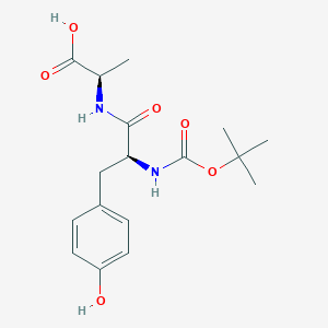 molecular formula C17H24N2O6 B14470362 N-(tert-Butoxycarbonyl)-L-tyrosyl-D-alanine CAS No. 71591-34-9