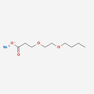 molecular formula C9H17NaO4 B14470429 Sodium 3-(2-butoxyethoxy)propionate CAS No. 68298-23-7