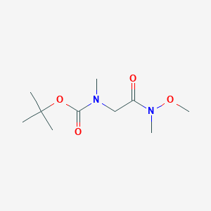 molecular formula C10H20N2O4 B1447043 tert-butyl N-{[methoxy(methyl)carbamoyl]methyl}-N-methylcarbamate CAS No. 140170-90-7