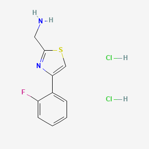 [4-(2-Fluorophenyl)-1,3-thiazol-2-yl]methanamine dihydrochloride
