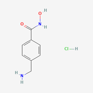 molecular formula C8H11ClN2O2 B1447051 4-(aminomethyl)-N-hydroxybenzamide hydrochloride CAS No. 1803600-37-4