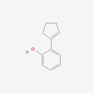 molecular formula C11H12O B14470559 2-(Cyclopent-1-en-1-yl)phenol CAS No. 72471-05-7
