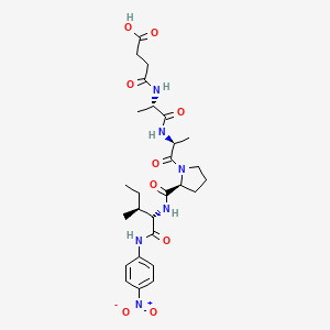 molecular formula C27H38N6O9 B1447059 Suc-ala-ala-pro-ile-pna CAS No. 72682-77-0