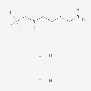 molecular formula C6H15Cl2F3N2 B1447062 (4-Aminobutyl)(2,2,2-trifluoroethyl)amine dihydrochloride CAS No. 1803599-06-5