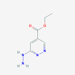molecular formula C7H10N4O2 B1447065 Ethyl 6-hydrazinylpyridazine-4-carboxylate CAS No. 1416241-53-6
