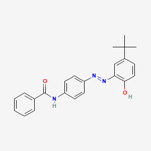 molecular formula C23H23N3O2 B14470671 Benzamide, N-[4-[[5-(1,1-dimethylethyl)-2-hydroxyphenyl]azo]phenyl]- CAS No. 71701-25-2
