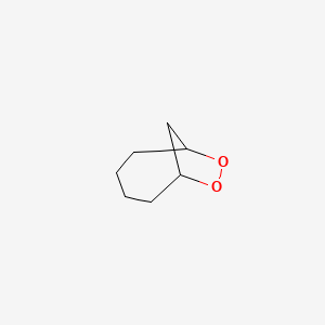 molecular formula C7H12O2 B14470682 7,8-Dioxabicyclo[4.2.1]nonane CAS No. 68525-35-9