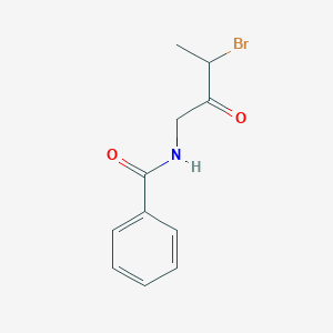 molecular formula C11H12BrNO2 B14470697 N-(3-Bromo-2-oxobutyl)benzamide CAS No. 65462-72-8