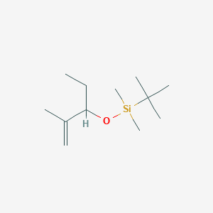 molecular formula C12H26OSi B14470711 tert-Butyl(dimethyl)[(2-methylpent-1-en-3-yl)oxy]silane CAS No. 72726-53-5