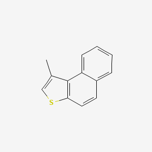 molecular formula C13H10S B14470759 Naphtho[2,1-b]thiophene, 1-methyl CAS No. 69736-21-6