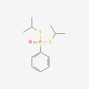 molecular formula C12H19OPS2 B14470770 S,S-Dipropan-2-yl phenylphosphonodithioate CAS No. 68598-41-4