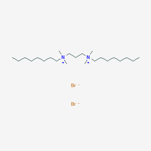 molecular formula C23H52Br2N2 B14470778 N~1~,N~1~,N~3~,N~3~-Tetramethyl-N~1~,N~3~-dioctylpropane-1,3-bis(aminium) dibromide CAS No. 71753-43-0