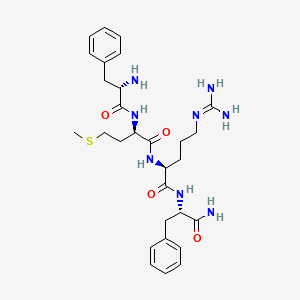 molecular formula C29H42N8O4S B1447082 H-Phe-D-met-arg-phe-NH2 CAS No. 84313-43-9
