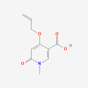 molecular formula C10H11NO4 B1447087 4-(Allyloxy)-1-methyl-6-oxo-1,6-dihydropyridine-3-carboxylic acid CAS No. 1823644-35-4