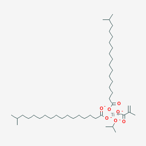 molecular formula C43H82O7Ti B14470903 Titanium, bis(isooctadecanoato-kappaO)(2-methyl-2-propenoato-kappaO)(2-propanolato)- CAS No. 68443-75-4