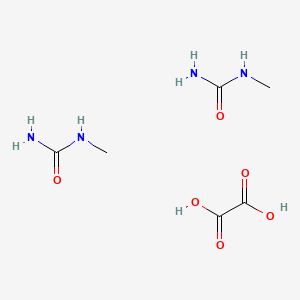 molecular formula C6H14N4O6 B14470948 N-methylurea ethandioic acid CAS No. 71746-67-3