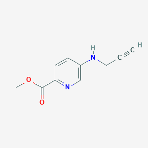 molecular formula C10H10N2O2 B144710 Methyl 5-(prop-2-ynylamino)pyridine-2-carboxylate CAS No. 131052-41-0