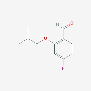 molecular formula C11H13FO2 B1447100 4-Fluoro-2-isobutoxybenzaldehyde CAS No. 1378819-12-5