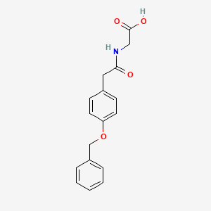 molecular formula C17H17NO4 B1447101 N-[4-(苄氧基)苯乙酰基]甘氨酸 CAS No. 288395-89-1
