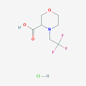 4-(2,2,2-Trifluoroethyl)morpholine-3-carboxylic acid hydrochloride