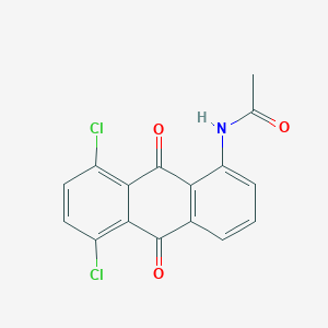 molecular formula C16H9Cl2NO3 B14471083 N-(5,8-Dichloro-9,10-dioxo-9,10-dihydroanthracen-1-YL)acetamide CAS No. 66121-39-9