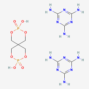 molecular formula C11H22N12O8P2 B14471091 Melammonium pentate CAS No. 70776-17-9