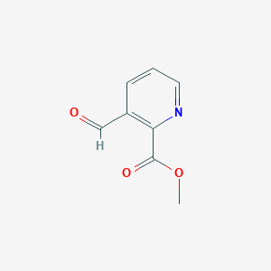 molecular formula C8H7NO3 B144711 Methyl 3-formylpicolinate CAS No. 133155-82-5
