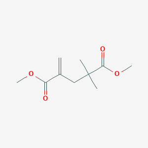molecular formula C10H16O4 B14471103 Dimethyl 2,2-dimethyl-4-methylenepentanedioate CAS No. 71674-93-6