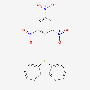 molecular formula C18H11N3O6S B14471112 Dibenzothiophene;1,3,5-trinitrobenzene CAS No. 65373-31-1