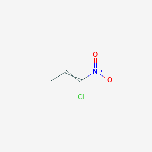 molecular formula C3H4ClNO2 B14471133 1-Chloro-1-nitroprop-1-ene CAS No. 65514-05-8