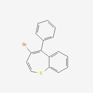 molecular formula C16H11BrS B14471148 4-Bromo-5-phenyl-1-benzothiepine CAS No. 66769-03-7