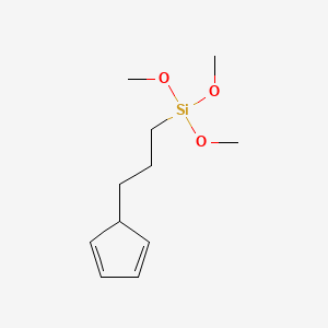 molecular formula C11H20O3Si B14471164 Silane, [3-(2,4-cyclopentadien-1-yl)propyl]trimethoxy- CAS No. 71808-68-9