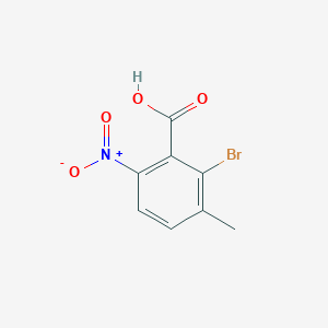 molecular formula C8H6BrNO4 B1447119 2-Bromo-3-methyl-6-nitrobenzoic acid CAS No. 1807109-55-2