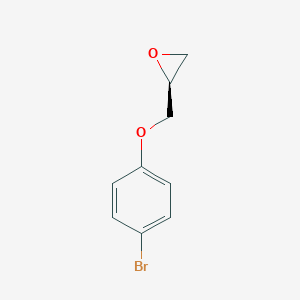 molecular formula C9H9BrO2 B144712 (S)-2-((4-Bromophenoxy)methyl)oxirane CAS No. 129098-55-1