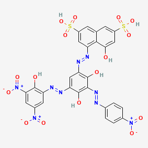 molecular formula C28H17N9O16S2 B14471230 C.I. Acid brown 75 CAS No. 71799-74-1