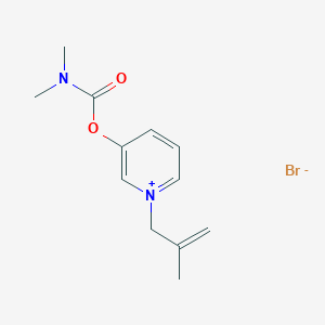 molecular formula C12H17BrN2O2 B14471242 Pyridinium, 3-dimethylcarbamoyloxy-1-(2-methylallyl)-, bromide CAS No. 69440-45-5