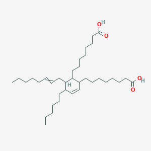molecular formula C36H64O4 B14471244 8,8'-[5-Hexyl-6-(oct-2-en-1-yl)cyclohex-3-ene-1,2-diyl]dioctanoic acid CAS No. 67290-26-0
