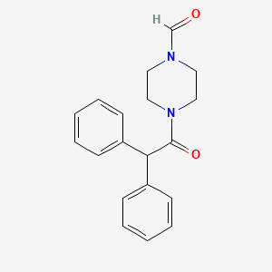 molecular formula C19H20N2O2 B14471290 4-(Diphenylacetyl)piperazine-1-carbaldehyde CAS No. 67199-20-6