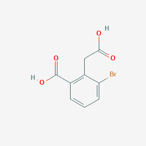 molecular formula C9H7BrO4 B1447131 3-溴-2-(羧甲基)苯甲酸 CAS No. 1059623-69-6