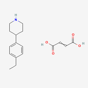 molecular formula C17H23NO4 B14471312 But-2-enedioic acid;4-(4-ethylphenyl)piperidine CAS No. 67765-06-4