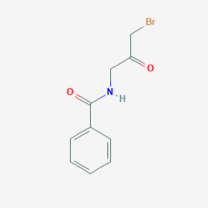 molecular formula C10H10BrNO2 B14471320 N-(3-Bromo-2-oxopropyl)benzamide CAS No. 65462-75-1