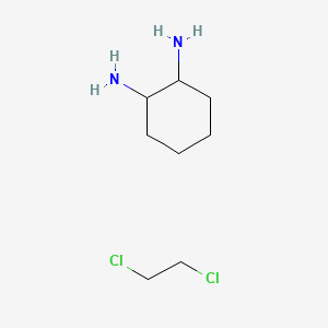 molecular formula C8H18Cl2N2 B14471324 Cyclohexane-1,2-diamine;1,2-dichloroethane CAS No. 68214-17-5