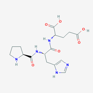 molecular formula C16H23N5O6 B1447134 H-Pro-his-glu-OH CAS No. 47555-31-7