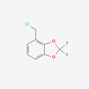 molecular formula C8H5ClF2O2 B1447136 4-(Chloromethyl)-2,2-difluorobenzo[d][1,3]dioxole CAS No. 1435806-39-5