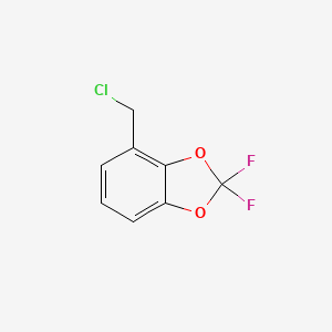 molecular formula C8H5ClF2O2 B1447136 4-(Chloromethyl)-2,2-difluoro-1,3-benzodioxole CAS No. 1435806-39-5