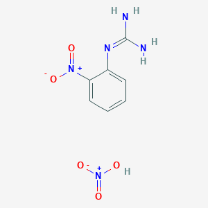 molecular formula C7H9N5O5 B14471367 Nitric acid;2-(2-nitrophenyl)guanidine CAS No. 70973-05-6